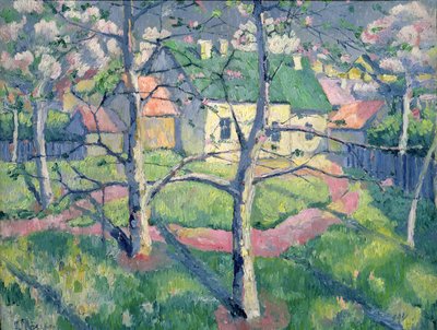 Apple Trees in Bloom (1904) by Kazimir Severinovich Malevich